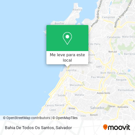 Bahia De Todos Os Santos mapa