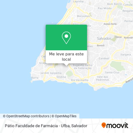 Pátio Faculdade de Farmácia - Ufba mapa