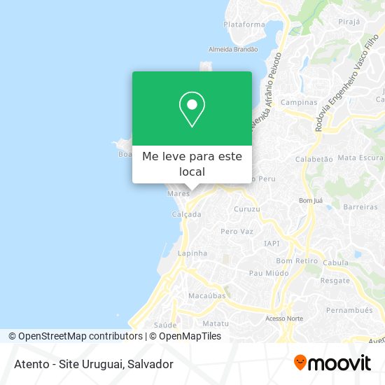 Atento - Site Uruguai mapa