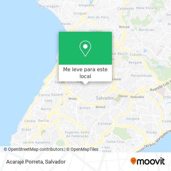 Acarajé Porreta mapa