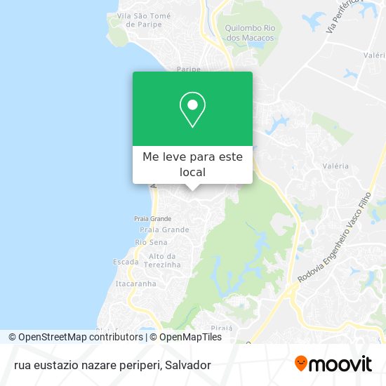 rua eustazio nazare periperi mapa