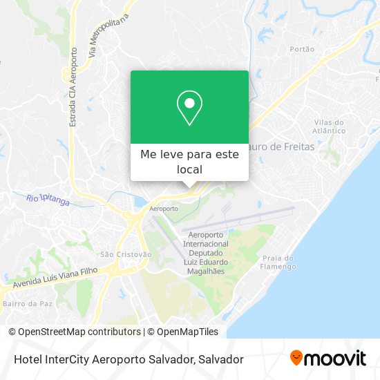 Hotel InterCity Aeroporto Salvador mapa