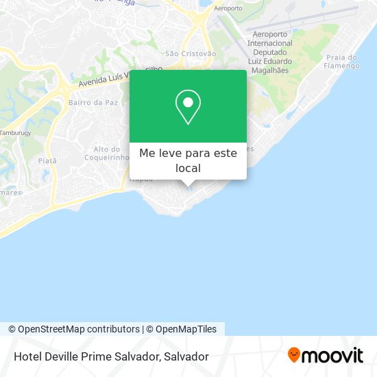 Hotel Deville Prime Salvador mapa