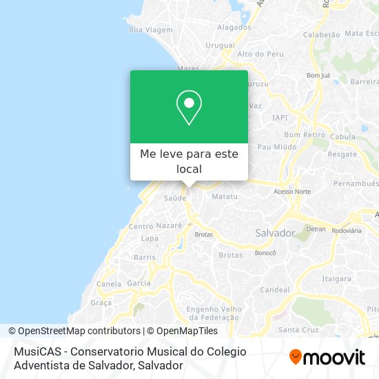 MusiCAS - Conservatorio Musical do Colegio Adventista de Salvador mapa