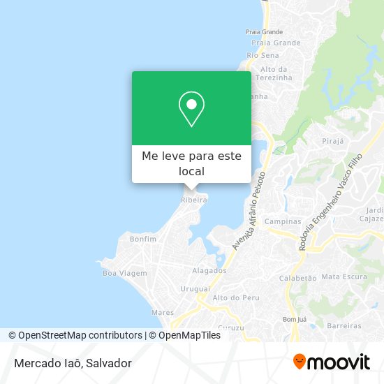 Mercado Iaô mapa