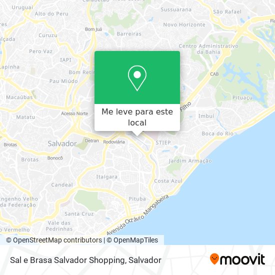 Sal e Brasa Salvador Shopping mapa