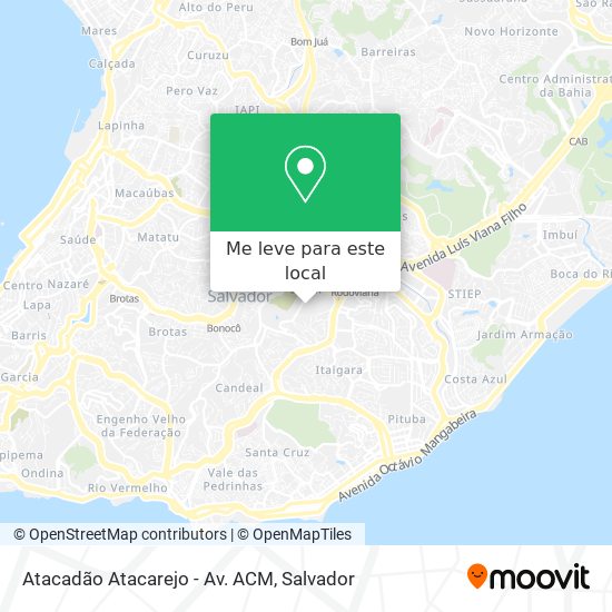 Atacadão Atacarejo - Av. ACM mapa