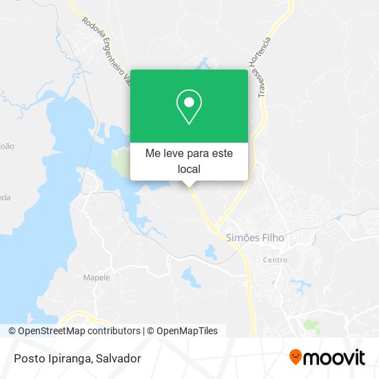 Posto Ipiranga mapa