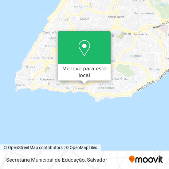 Secretaria Municipal de Educação mapa