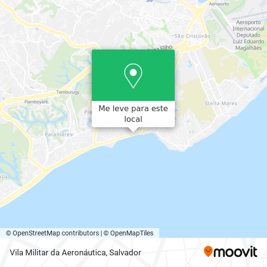 Vila Militar da Aeronáutica mapa