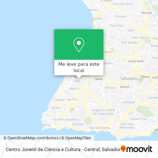 Centro Juvenil de Ciência e Cultura - Central mapa