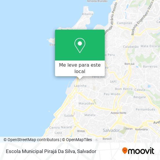 Escola Municipal Pirajá Da Silva mapa