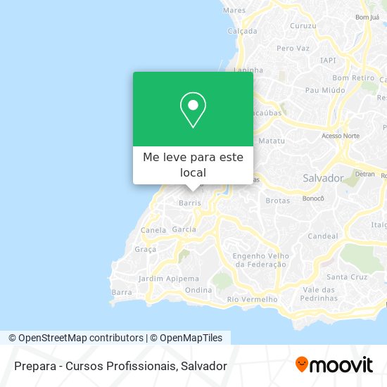 Prepara - Cursos Profissionais mapa