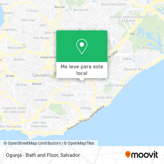Ogunjá - Bath and Floor mapa