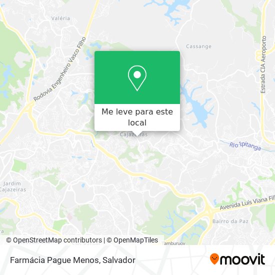 Farmácia Pague Menos mapa