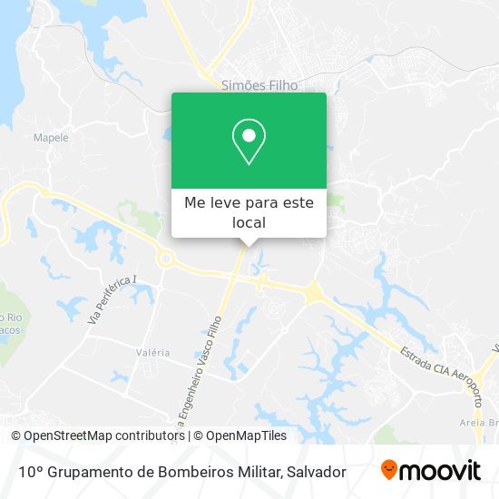 10º Grupamento de Bombeiros Militar mapa