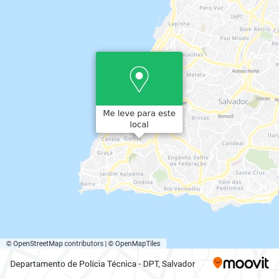 Departamento de Polícia Técnica - DPT mapa