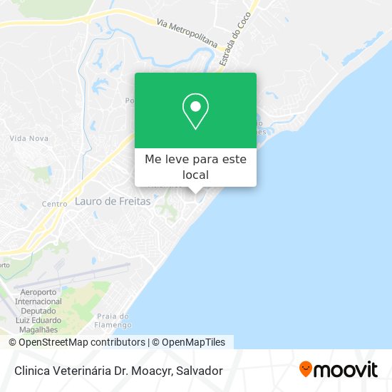 Clinica Veterinária Dr. Moacyr mapa