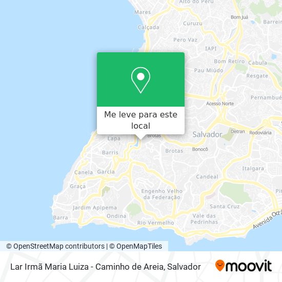 Lar Irmã Maria Luiza - Caminho de Areia mapa