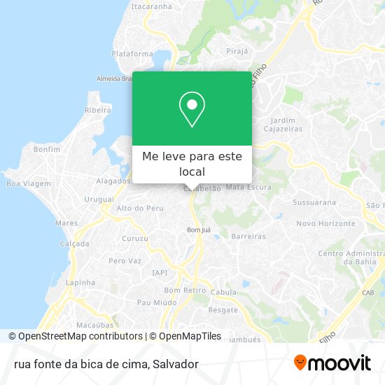 rua fonte da bica de cima mapa