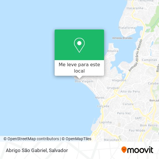 Abrigo São Gabriel mapa