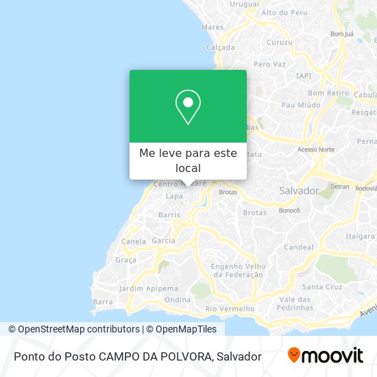 Ponto do Posto CAMPO DA POLVORA mapa