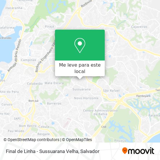 Final de Linha - Sussuarana Velha mapa