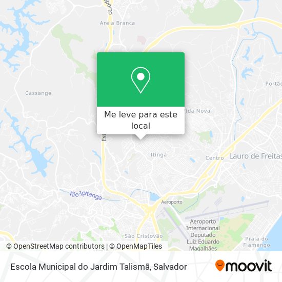 Escola Municipal do Jardim Talismã mapa