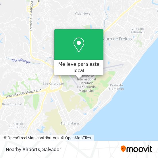 Nearby Airports mapa