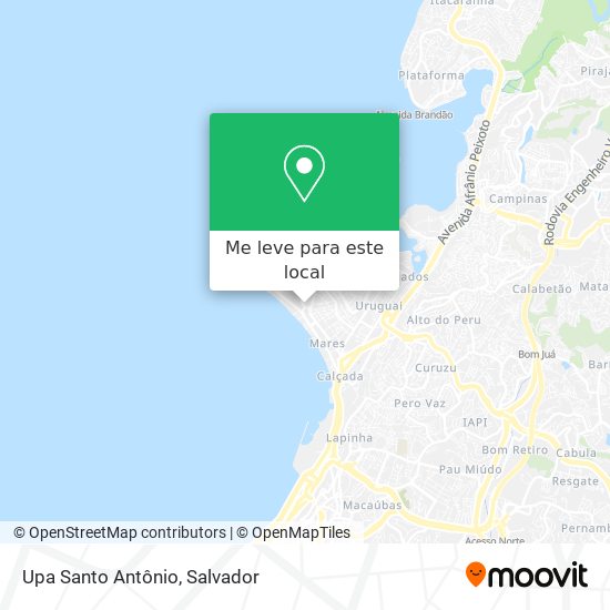 Upa Santo Antônio mapa