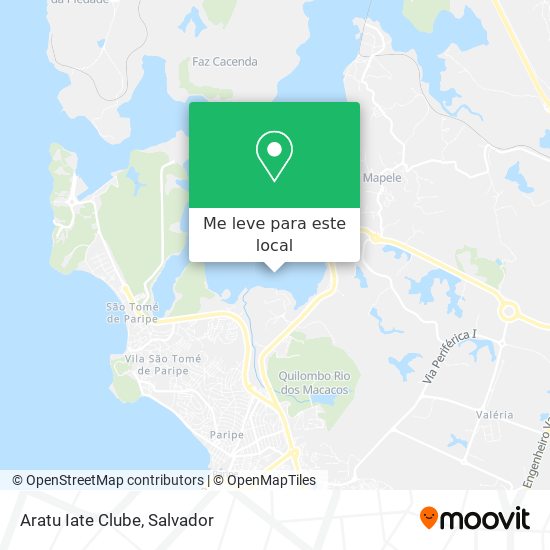 Aratu Iate Clube mapa