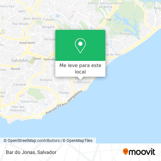 Bar do Jonas mapa