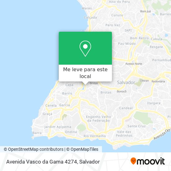 Avenida Vasco da Gama 4274 mapa