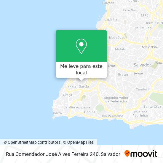Rua Comendador José Alves Ferreira 240 mapa