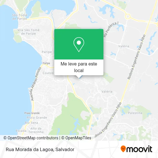 Rua Morada da Lagoa mapa