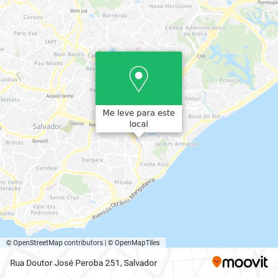 Rua Doutor José Peroba 251 mapa