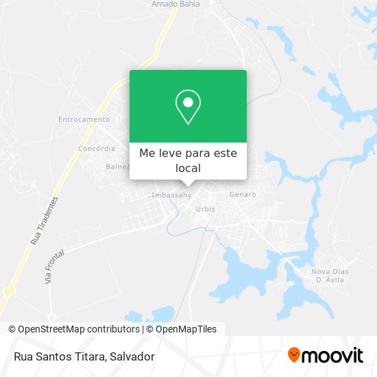 Rua Santos Titara mapa