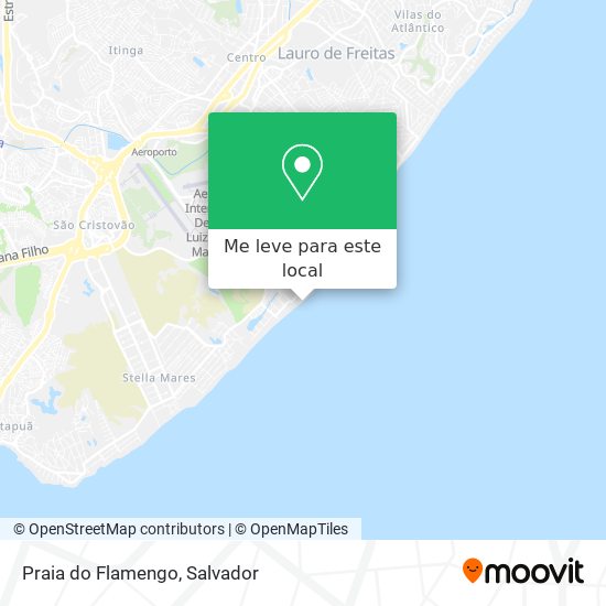 Praia do Flamengo mapa
