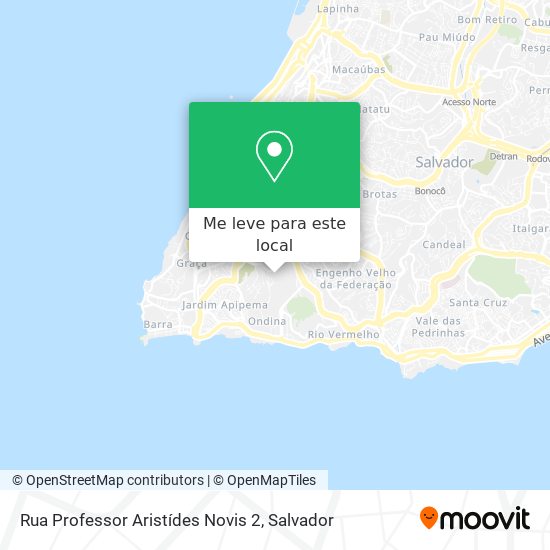 Rua Professor Aristídes Novis 2 mapa