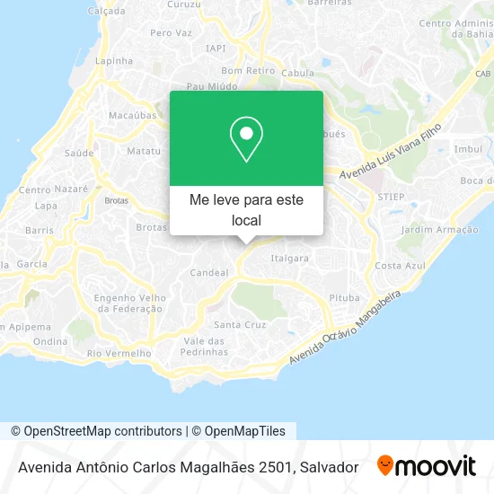 Avenida Antônio Carlos Magalhães 2501 mapa