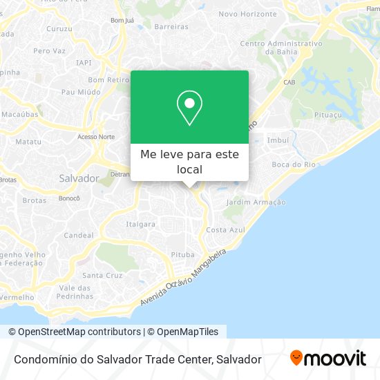 Condomínio do Salvador Trade Center mapa