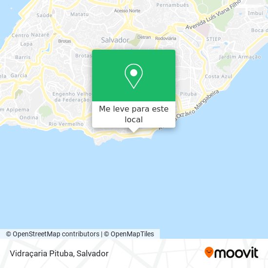 Vidraçaria Pituba mapa