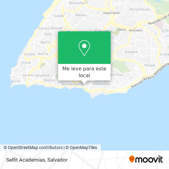 Selfit Academias mapa