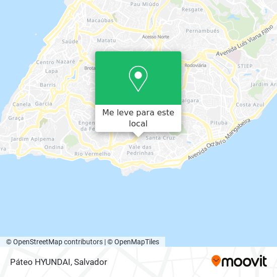 Páteo HYUNDAI mapa
