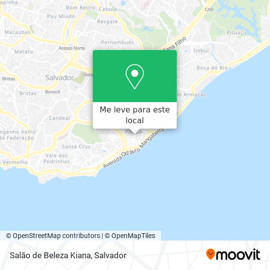 Salão de Beleza Kiana mapa