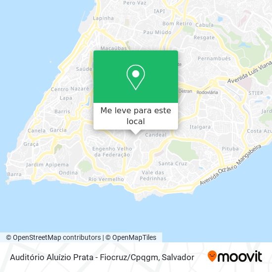 Auditório Aluízio Prata - Fiocruz / Cpqgm mapa