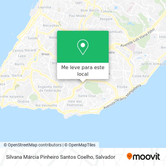Silvana Márcia Pinheiro Santos Coelho mapa