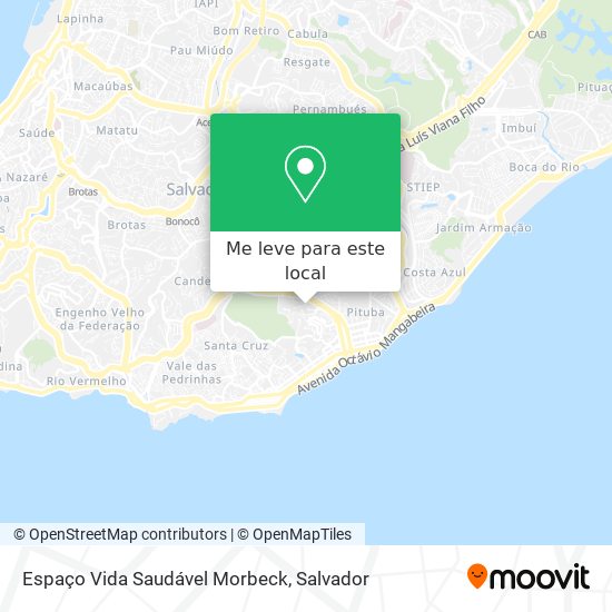 Espaço Vida Saudável Morbeck mapa