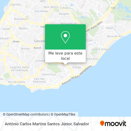 Antônio Carlos Martins Santos Júnior mapa