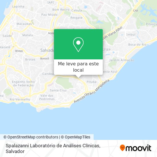 Spalazanni Laboratório de Análises Clínicas mapa